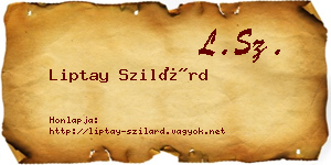 Liptay Szilárd névjegykártya